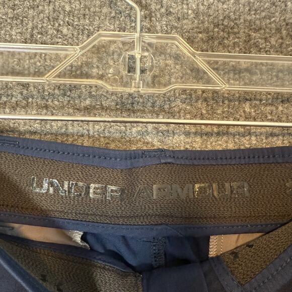 Under Armour Shorts Mens 42 Blue Golf Performance Stretch Chino Shorts Casual - Picture 6 of 8